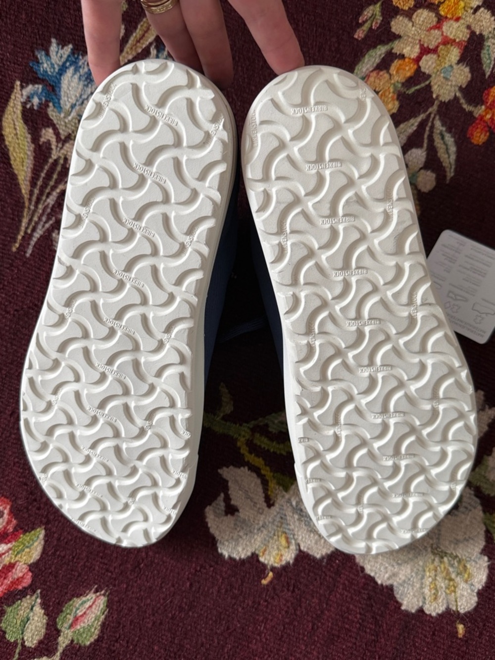 NWT Birkenstock bend low Corduroy Indigo  Sneakers with White Sole Men’s L11 M9 - Picture 4 of 6